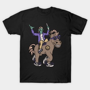 Horse and alien T-Shirt